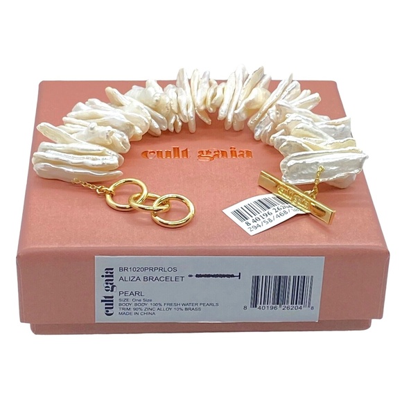 Cult Gaia Aliza 8" Freshwater Pearl Bracelet New With Tags In Box - Picture 11 of 14